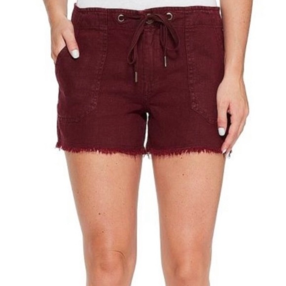 Sanctuary Playa Linen Frayed Hem Shorts - Picture 2 of 9